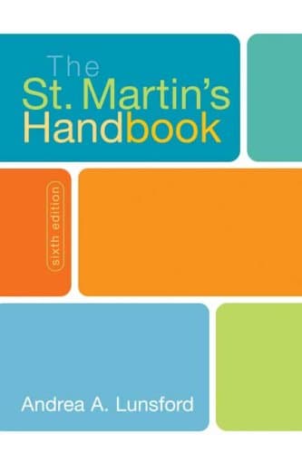 Book cover for The St. Martin's Handbook by Lunsford, Andrea A.