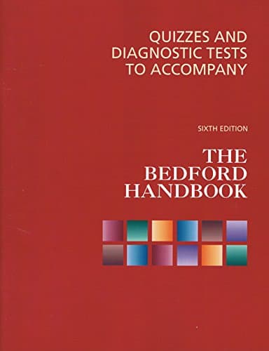 Book cover for Quizzes and Diagnostic Tests to Accompany the Bedford Handbook by Diana Hacker