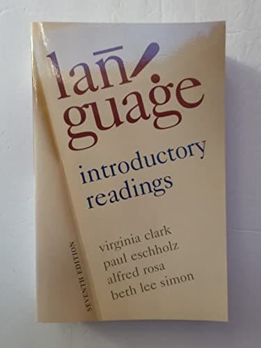 Book cover for Language: Introductory Readings by Clark, Virginia