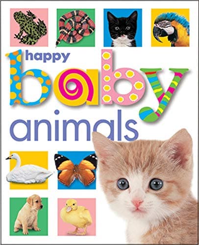 Book cover for Happy Baby Animals by Priddy, Roger