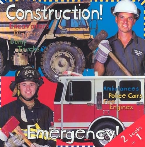 Book cover for Construction! Emergency! (2 books in 1) by Priddy, Roger