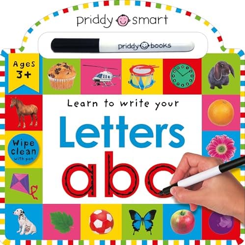 Book cover for Wipe Clean: Letters: An introduction to writing the ABCs with activities to do again and again! (Wipe Clean Learning Books) by Priddy, Roger