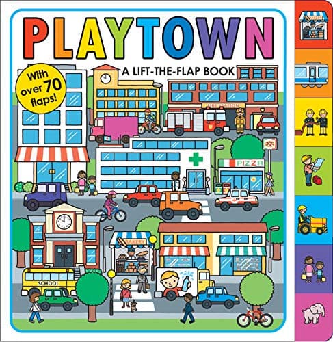 Book cover for Playtown: A Lift-the-Flap Book by Priddy, Roger