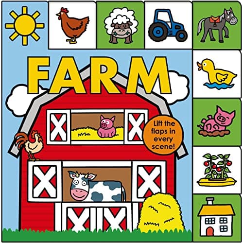 Book cover for Lift-the-Flap Tab: Farm (Lift-the-Flap Tab Books) by Priddy, Roger