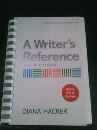Book cover for A Writer's Reference with 2009 MLA Update by Hacker, Diana