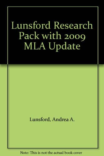 Book cover for Lunsford Research Pack: 2009 Mla Update by Lunsford, Andrea A.