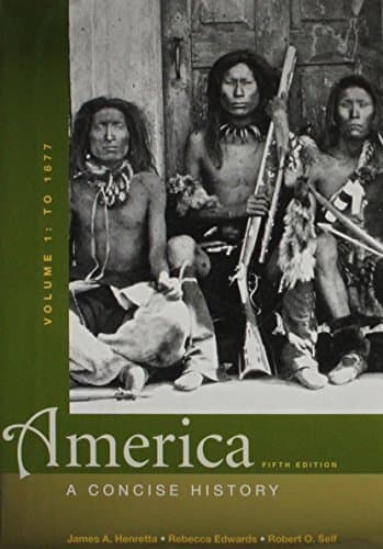 Book cover for America: A Concise History 5e & HistoryClass by Henretta, James A.