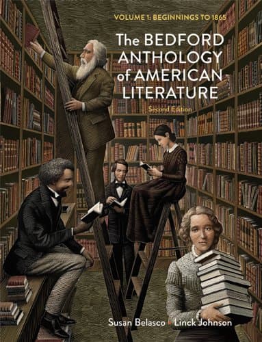 Book cover for The Bedford Anthology of American Literature, Volume One: Beginnings to 1865 by Belasco, Susan