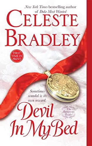 Book cover for Devil In My Bed: The Runaway Brides by Bradley, Celeste