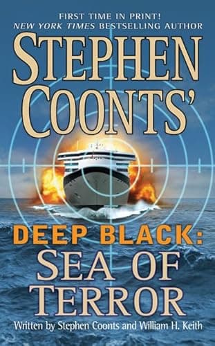 Book cover for Sea of Terror (Stephen Coonts' Deep Black, Book 8) by Coonts, Stephen