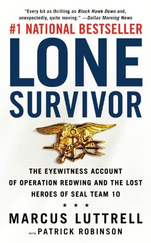 Book cover for Lone Survivor: The Eyewitness Account of Operation Redwing and the Lost Heroes of SEAL Team 10 by Luttrell, Marcus