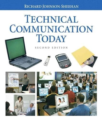 Book cover for Technical Communication Today (2nd Edition) by Johnson-Sheehan, Richard