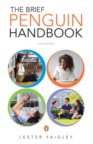 Book cover for The Brief Penguin Handbook (5th Edition) by Faigley, Lester