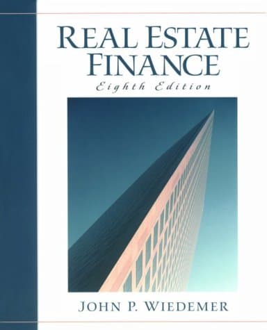 Book cover for Real Estate Finance by Wiedemer, John P.