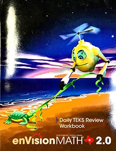 Book cover for Texas - EnVision MATH 2.0 - Daily TEKS Review Workbook - Kindergarten by Pearson