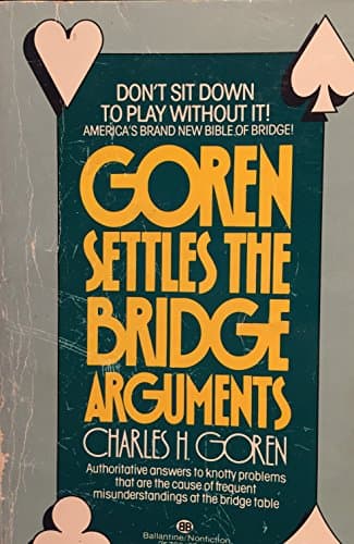 Book cover for Goren Settles the Bridge Arguments by Goren, Charles H.
