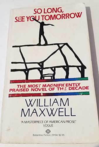 Book cover for So Long, See You Tomorrow by Maxwell, William