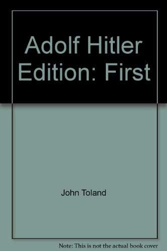 Book cover for Adolf Hitler by Toland, John