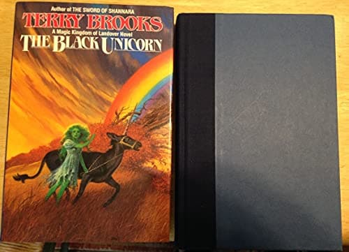 Book cover for The Black Unicorn (The Magic Kingdom of Landover) by Brooks, Terry