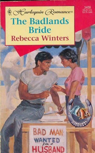 Book cover for The Badlands Bride by Rebecca Winters