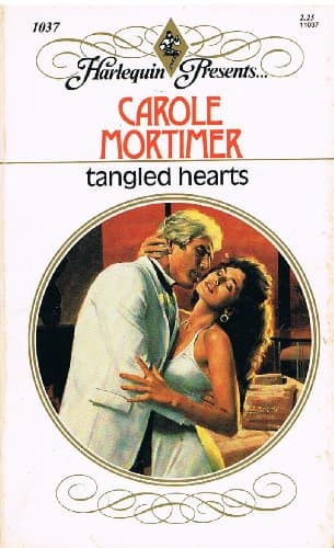Book cover for Tangled Hearts by Carole Mortimer