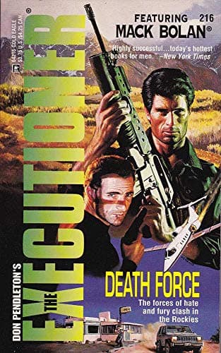 Book cover for Death Force (Mack Bolan, The Executioner #216) by Don Pendleton