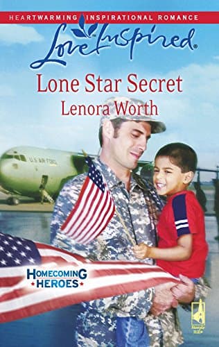 Book cover for Lone Star Secret (Homecoming Heroes, Book 2) (Love Inspired #456) by Worth, Lenora