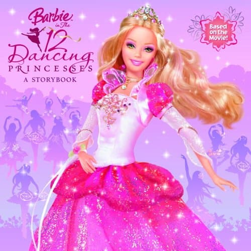 Book cover for Barbie in the 12 Dancing Princesses by Man-Kong, Mary