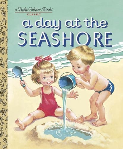 Book cover for A Day at the Seashore (Little Golden Book) by Jackson, Kathryn