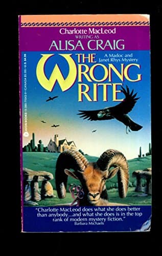 Book cover for The Wrong Rite (A Madoc and Janet Rhys Mystery) by Charlotte MacLeod