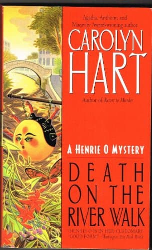 Book cover for Death on the River Walk by Hart, Carolyn