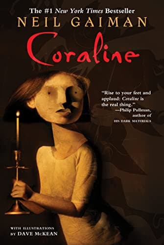 Book cover for Coraline by Gaiman, Neil