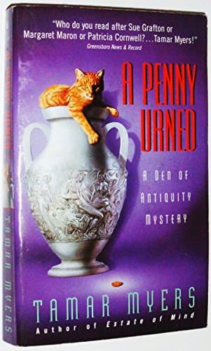 Book cover for A Penny Urned (A Den of Antiquity Mystery, 7) by Myers, Tamar