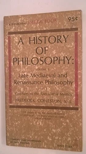 Book cover for History of Philosophy, Volume 3, Part 2 by Copleston, Frederick