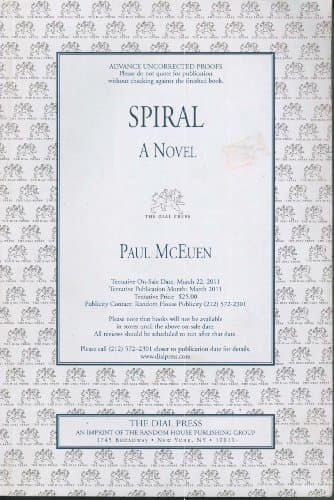 Book cover for Spiral: A Novel by McEuen, Paul