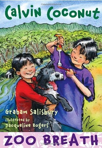Book cover for Calvin Coconut: Zoo Breath by Salisbury, Graham