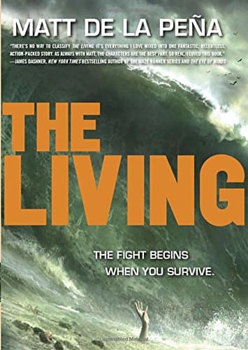 Book cover for The Living by de la Peña, Matt