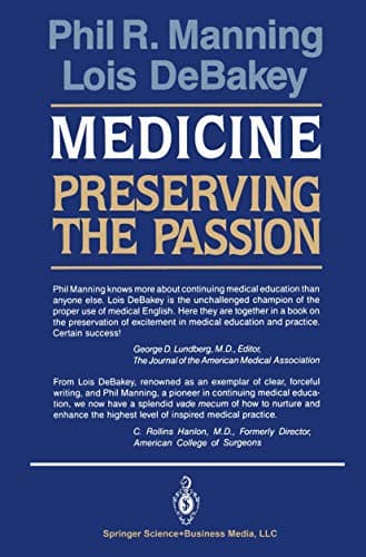 Book cover for Medicine: Preserving the Passion by Manning, Phil R.