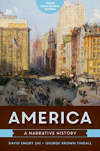 Book cover for America: A Narrative History: High School Edition by Tindall, George Brown