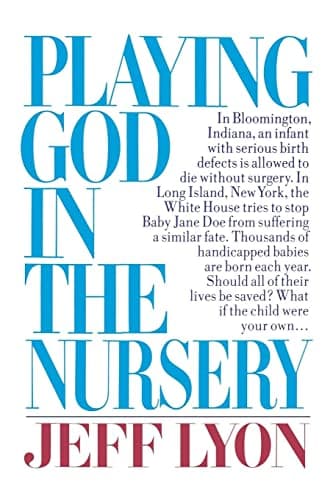 Book cover for Playing God in the Nursery by Lyon, Jeff