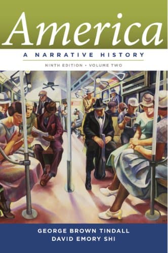 Book cover for America: A Narrative History by George Brown Tindall