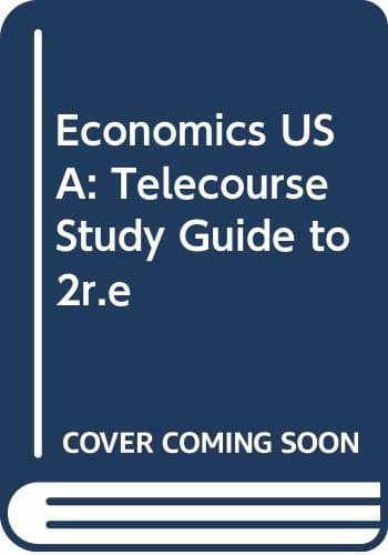 Book cover for Economics USA Telecourse Study Guide by Hiscox, Michael D.