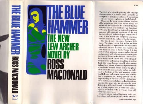 Book cover for The Blue Hammer by Ross MacDonald