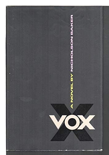 Book cover for Vox by Baker, Nicholson