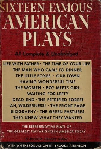 Book cover for Sixteen Famous American Plays (Modern Library Giant, G21) by cerf, bennett