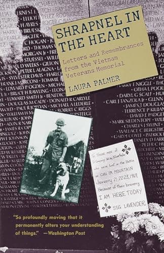 Book cover for Shrapnel in the Heart: Letters and Remembrances from the Vietnam Veterans Memorial by Palmer, Laura