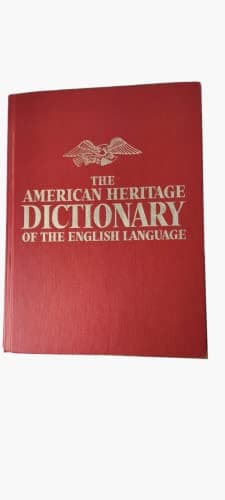 Book cover for The American Heritage Dictionary of the English Language by morris, william