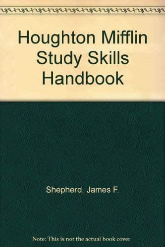 Book cover for Houghton Mifflin Study Skills Handbook by Shepherd, James F.