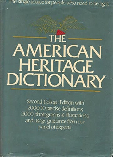 Book cover for The American Heritage Dictionary: Second College Edition by Editors of The American Heritage Dictionaries