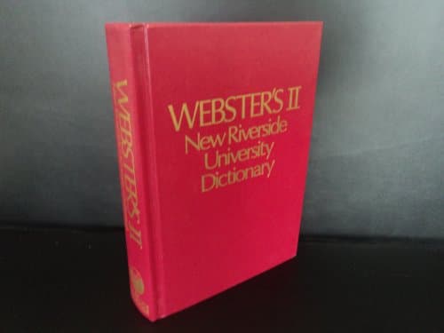 Book cover for Dic Webster's II New Riverside University Dictionary by Author Unknown